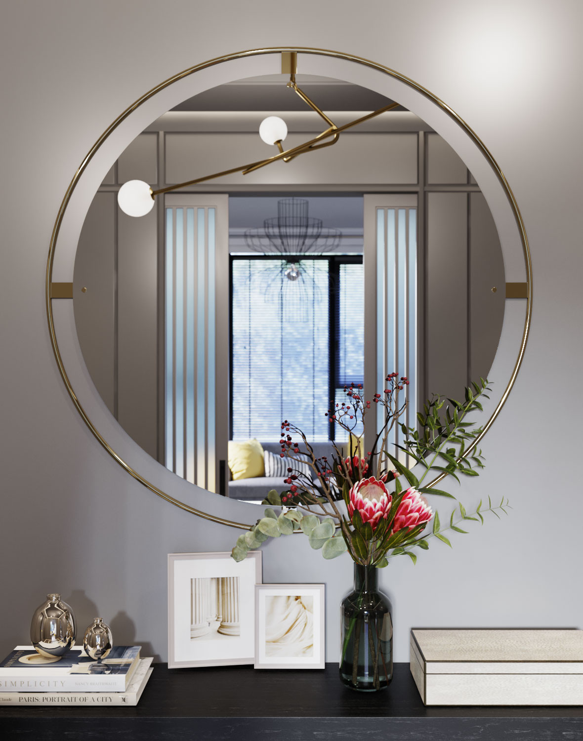 Современный интерьер с элементами скандинавского дизайна