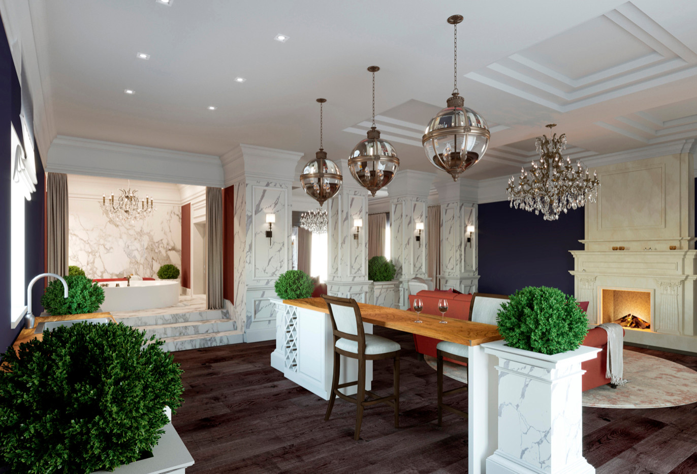 Проект интерьера дома на берегу Азовского моря