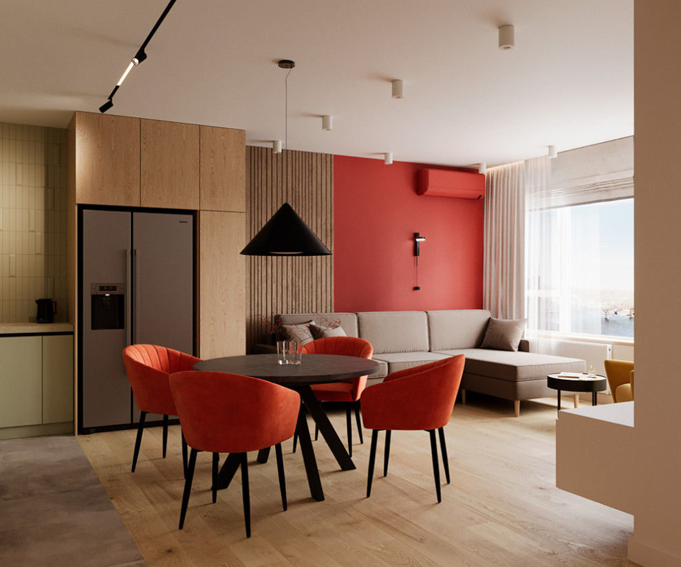 Евро трехкомнатная квартира в современном стиле ЖК Атмосфера