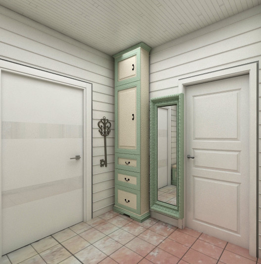 Обложка проекта: Прихожая в загородном доме