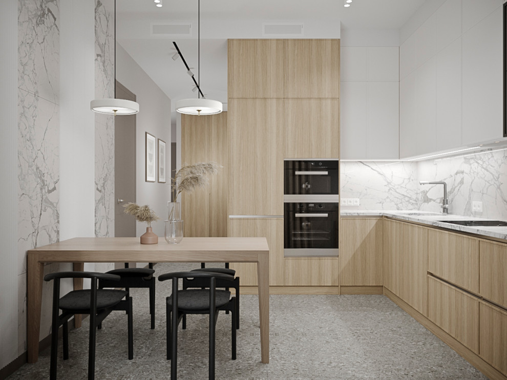 Интерьер 3-хкомнатной квартиры в ЖК "Тушино 2018"