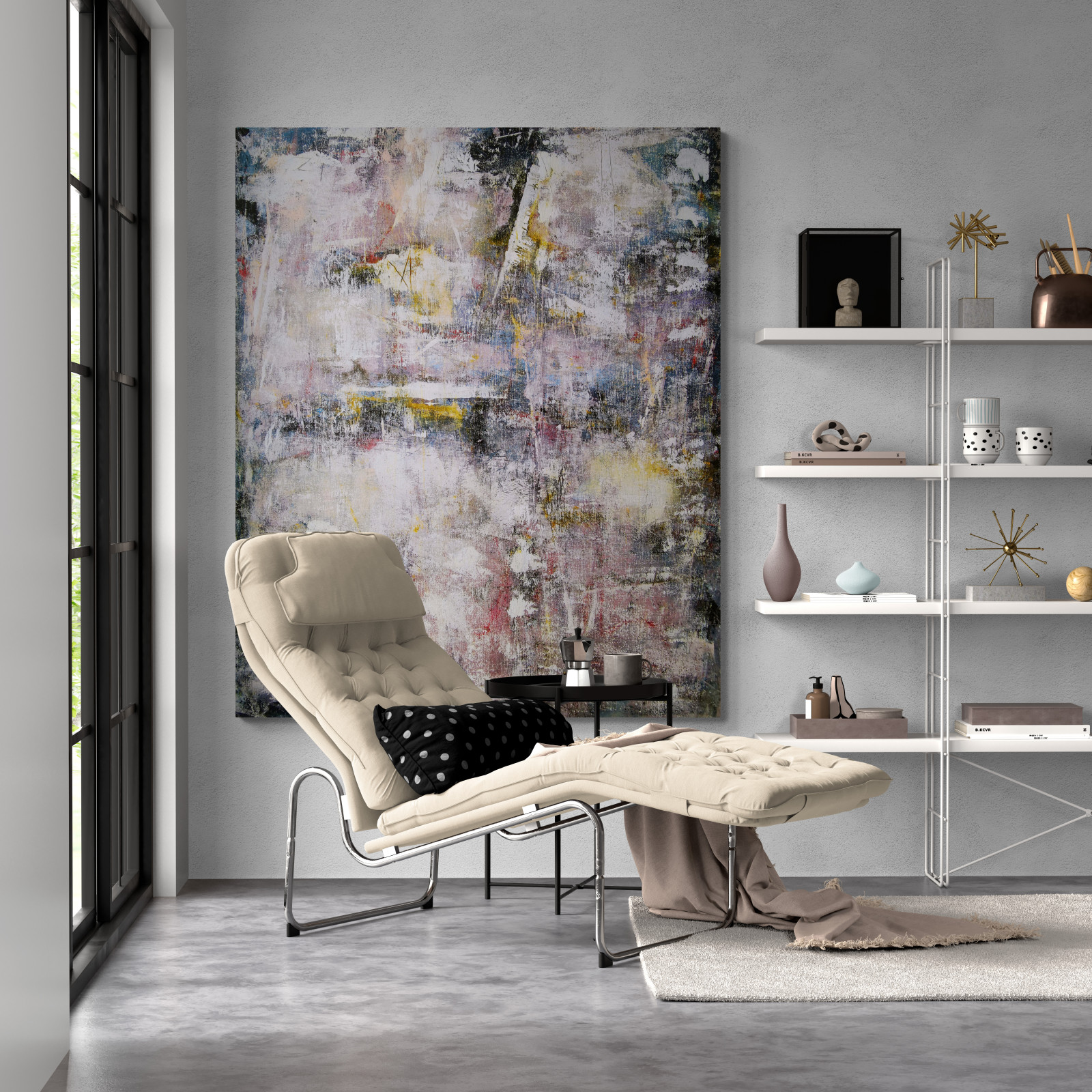 Абстрактные картины в интерьере_1