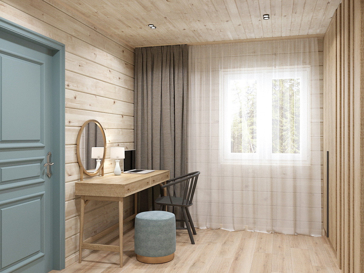 Интерьер деревянного дома