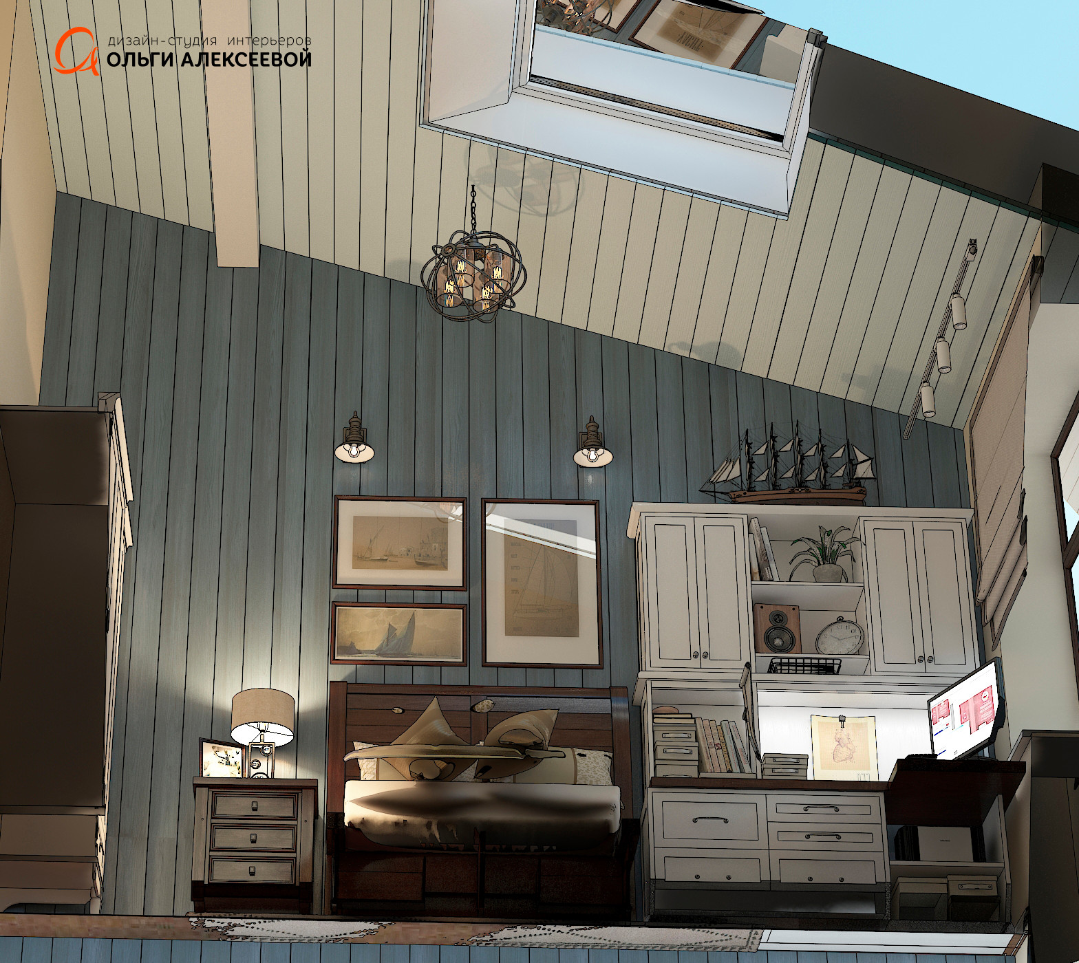 Американская классика в таунхаусе площадью 310 м2.