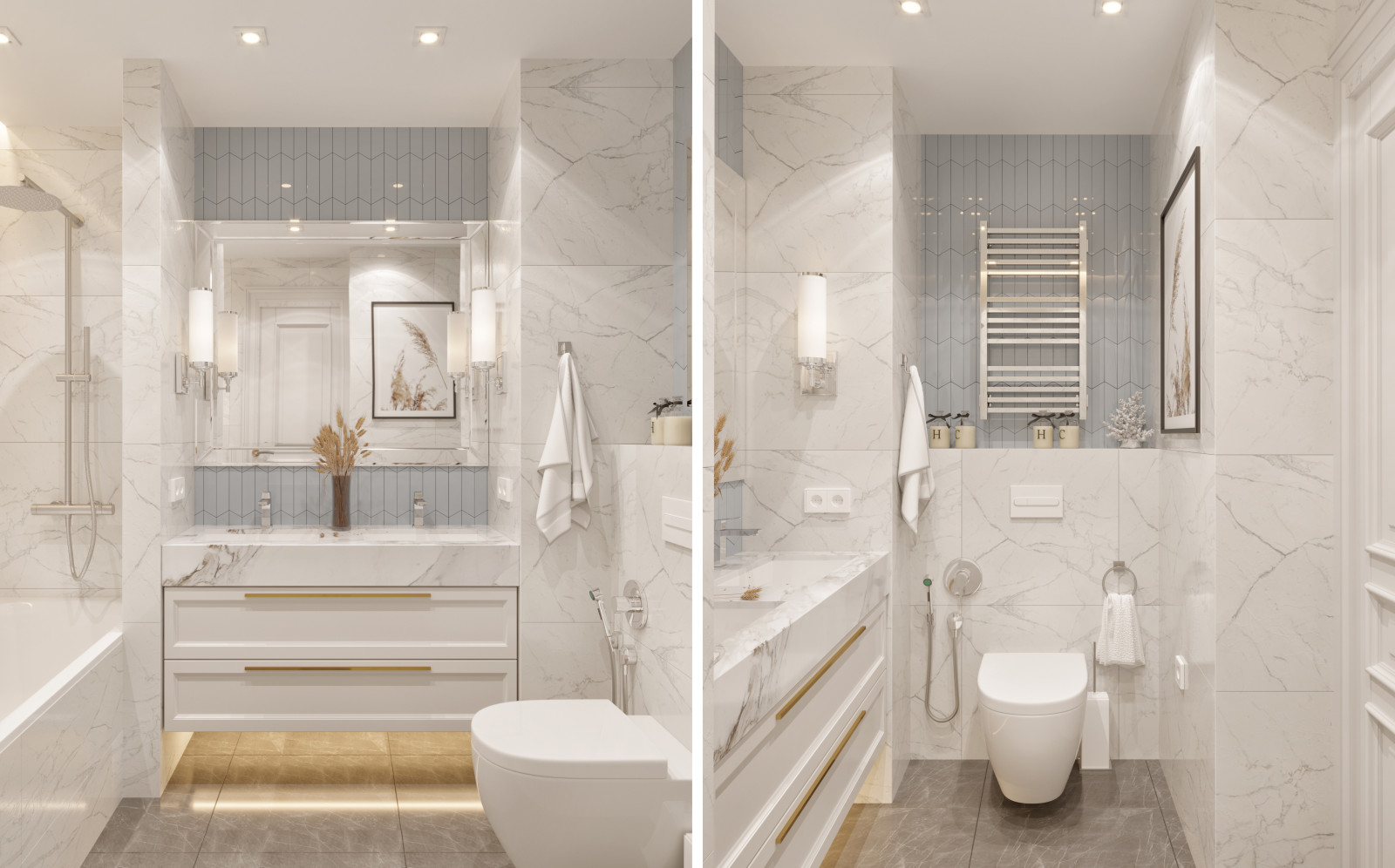 Дизайн проект квартиры в Москве в современном стиле