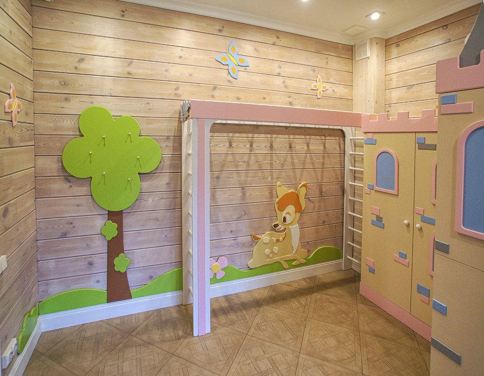 Детская с замком в загородном доме