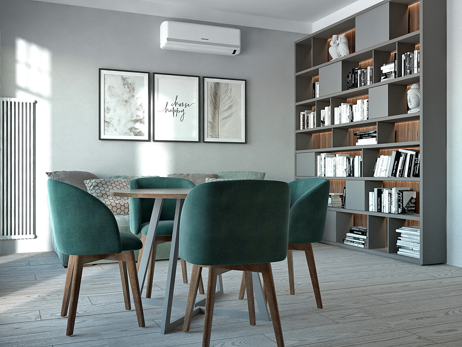 Гостиная. Два варианта цветового решения.