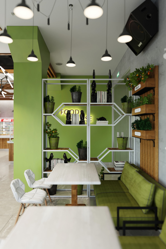 Яркое кафе быстрого питания