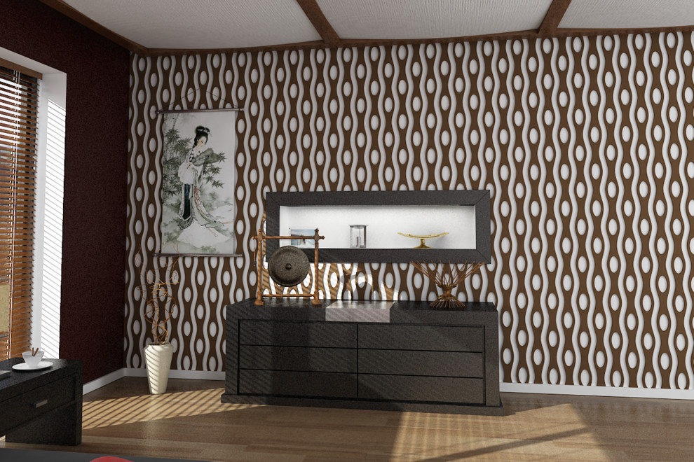 резные 3D панели из шпонированного МДФ