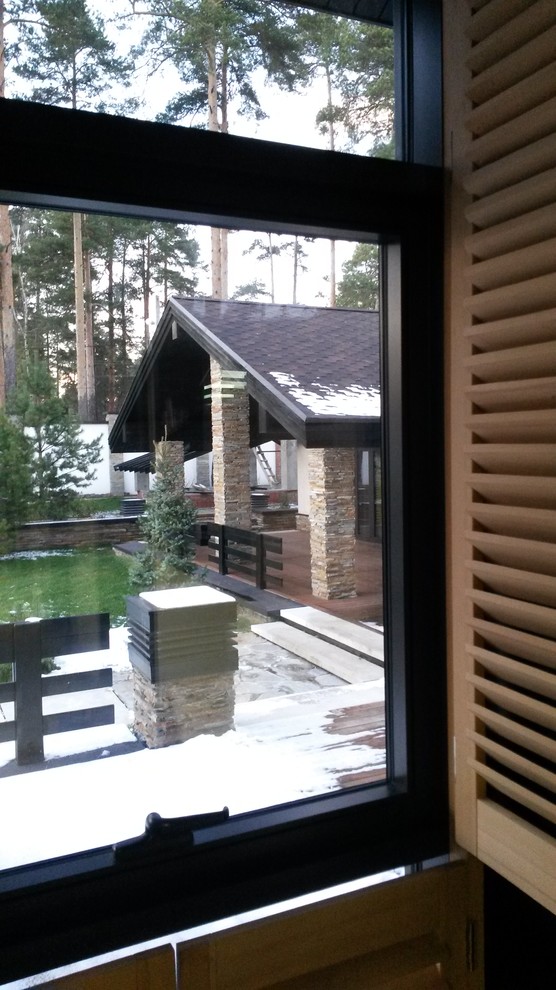 Большой дом с бассейном в стиле ШАЛЕ