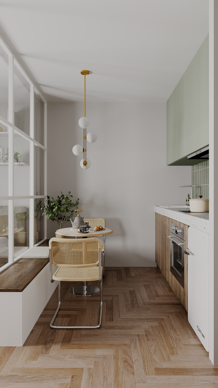 Дизайн-проект студии 33 м²