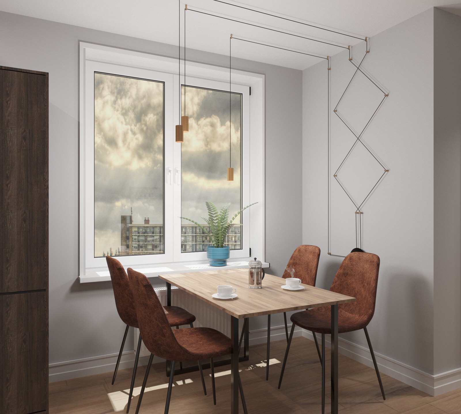 Кухня-гостиная в стиле лофт