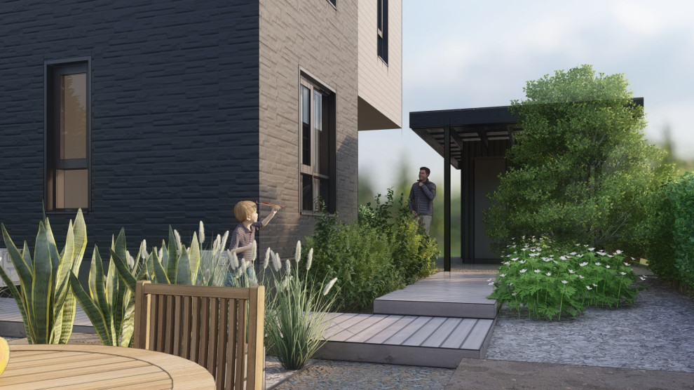 Благоустройство участка в коттеджном поселке Литл Токио, г. Казань