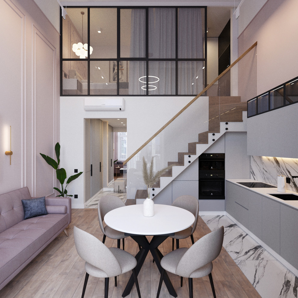 Дизайн квартиры с мезонином в п. Пригородный