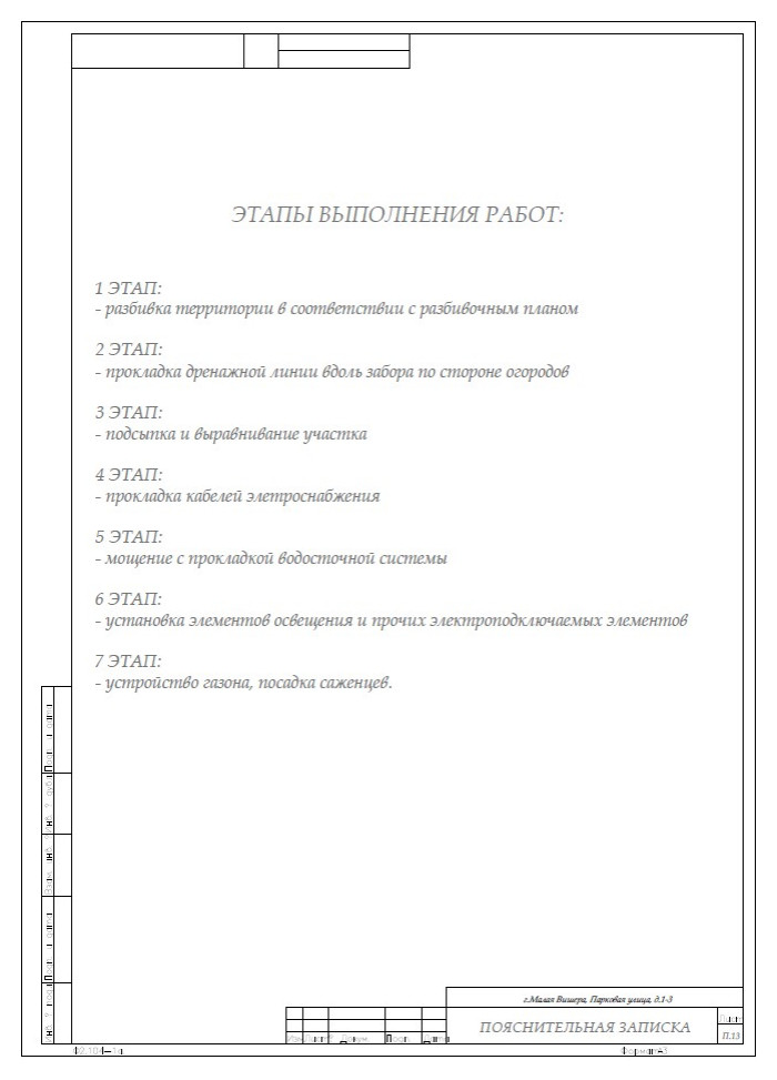 Малая Вишера. Ландшафтный проект