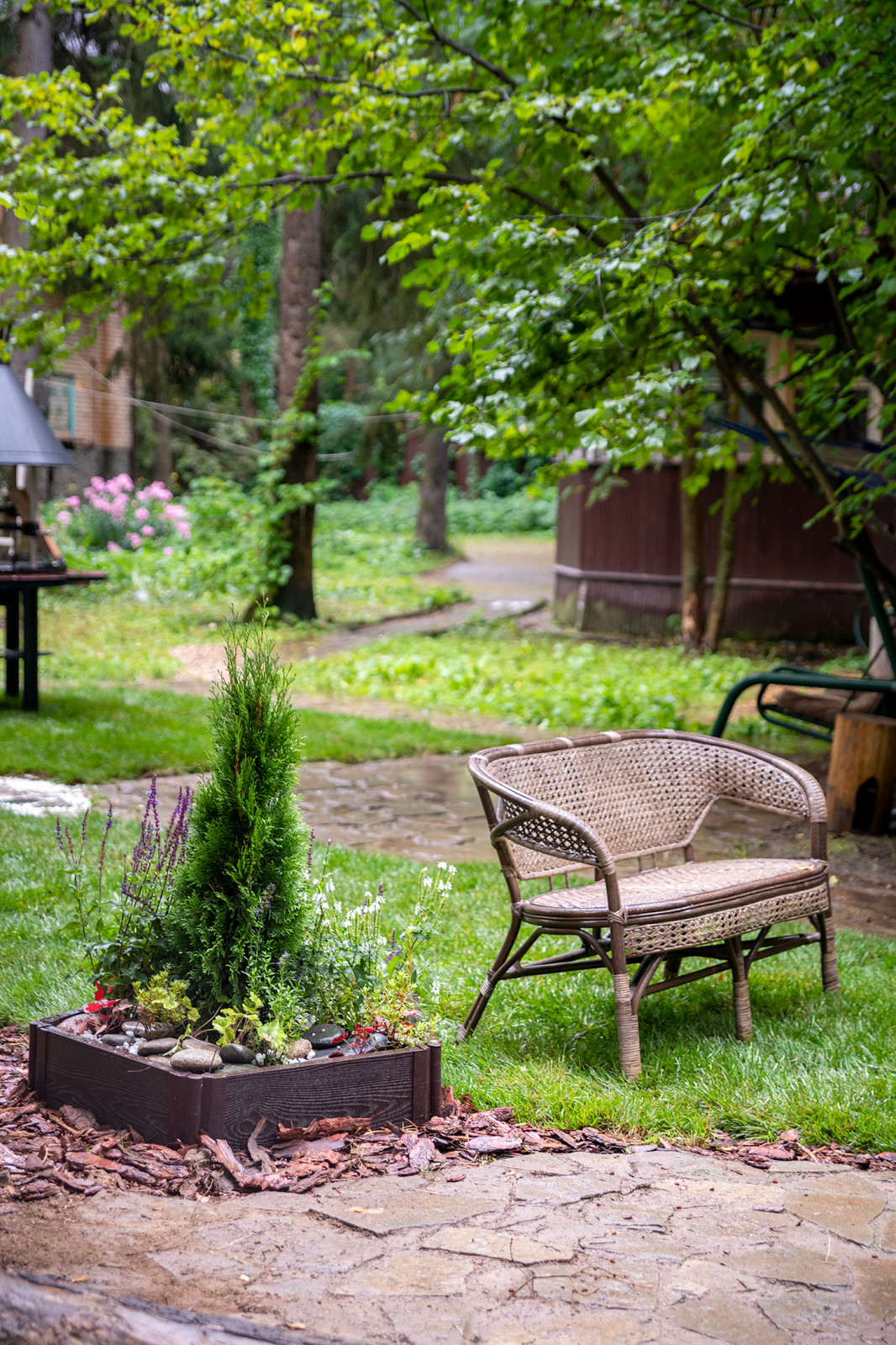 Декорирование беседки и участка Людмилы Хитяевой. "На дачу! С Наташей Барбье"