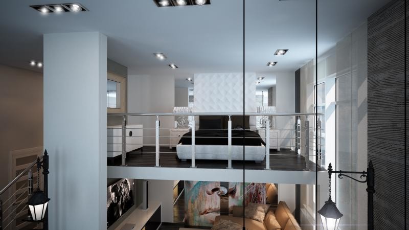 Двух уровненная квартира студия