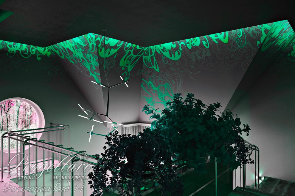 Загородный дом с двухсветной гостиной