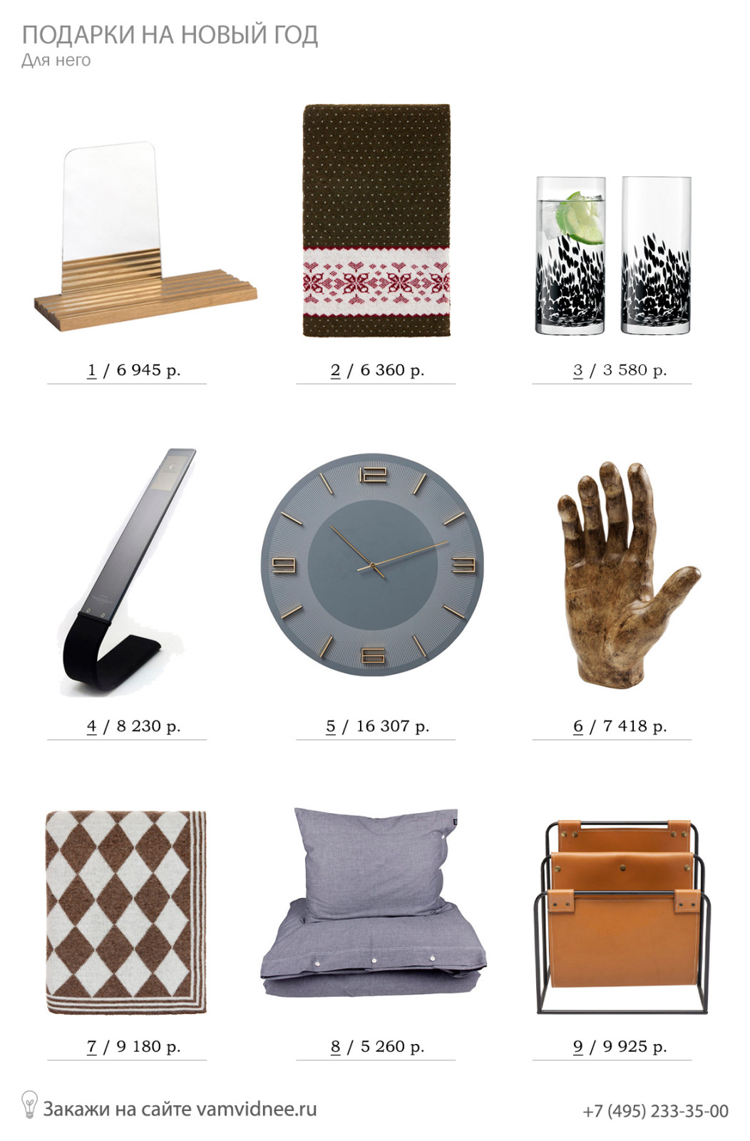 Подборка подарков для мужчины