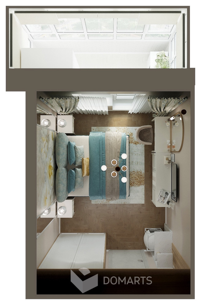 Спальня 14,9 м2