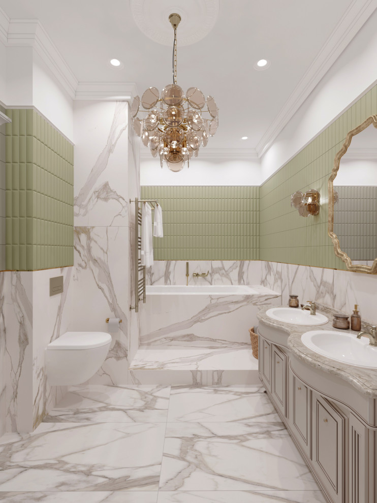 Ванная комната в стиле современной классики