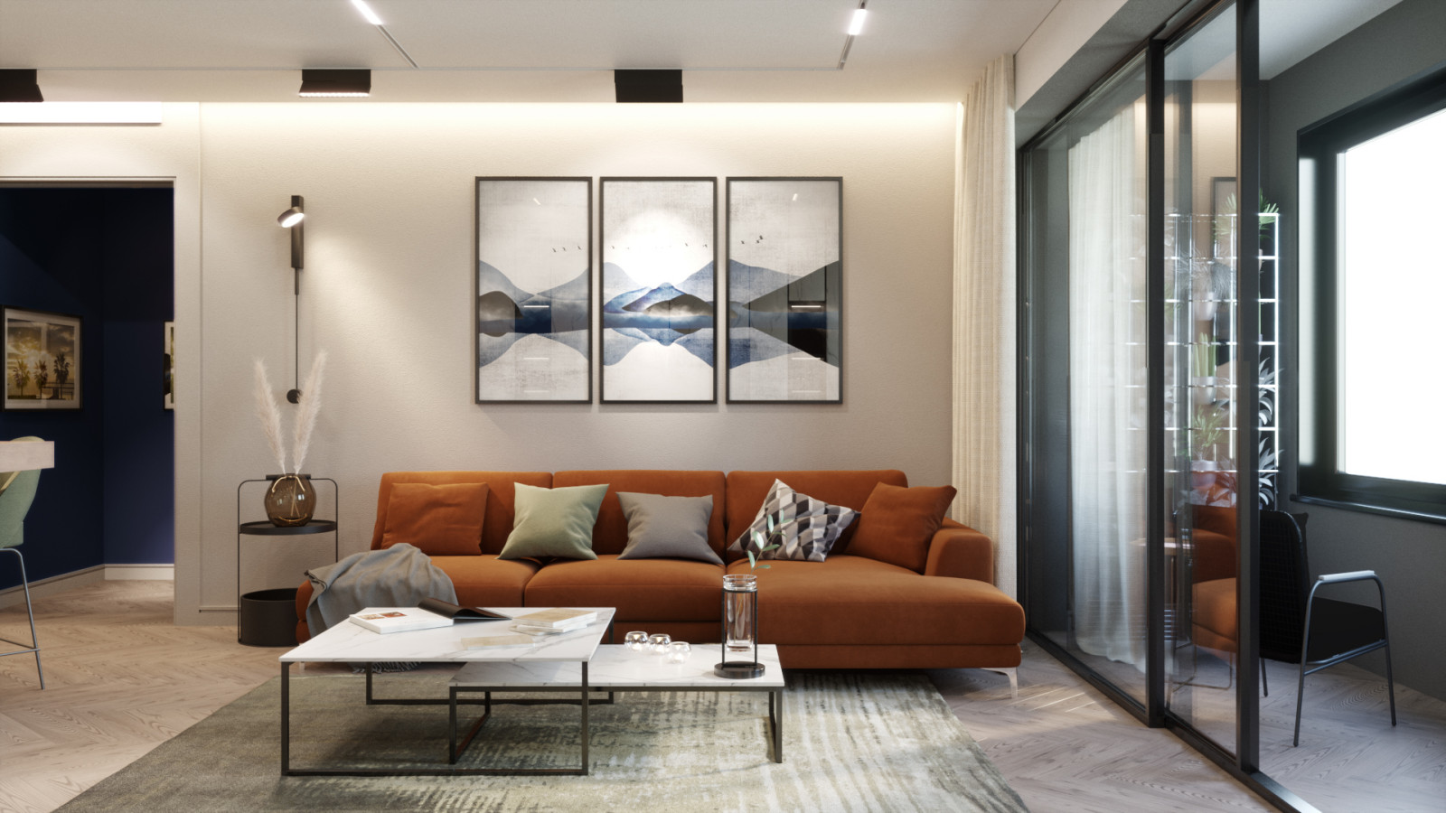 Обложка проекта: Квартира 93 кв.м в ЖК Саларьево парк