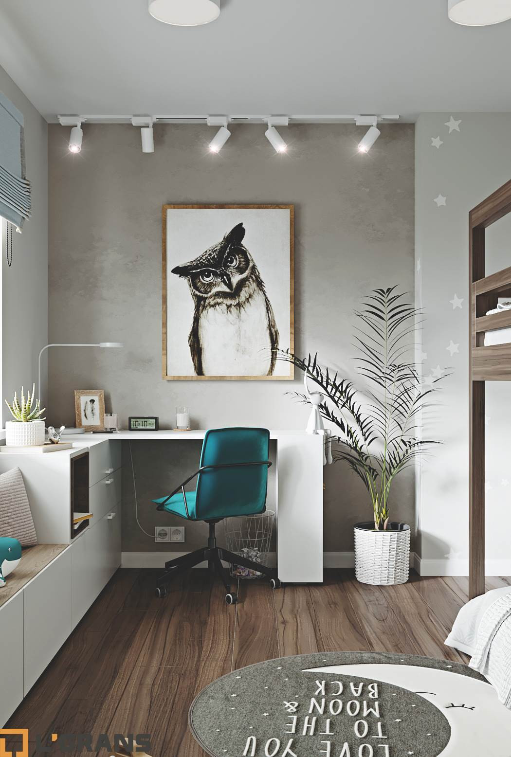 Дизайн проект интерьера 3к. квартиры ул. Советская