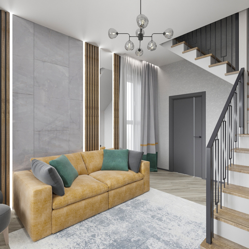 Обложка проекта: Кухня, гостиная и веранда жилого дома