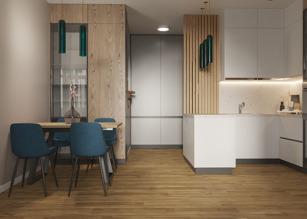 Дизайн кухни-гостиной