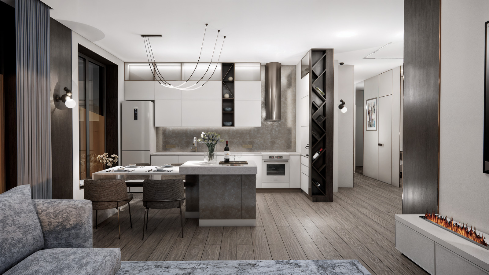 Варианты концепции дизайн-проекта квартиры