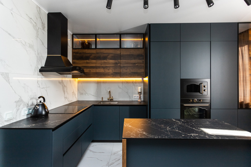 Современная куня с островом