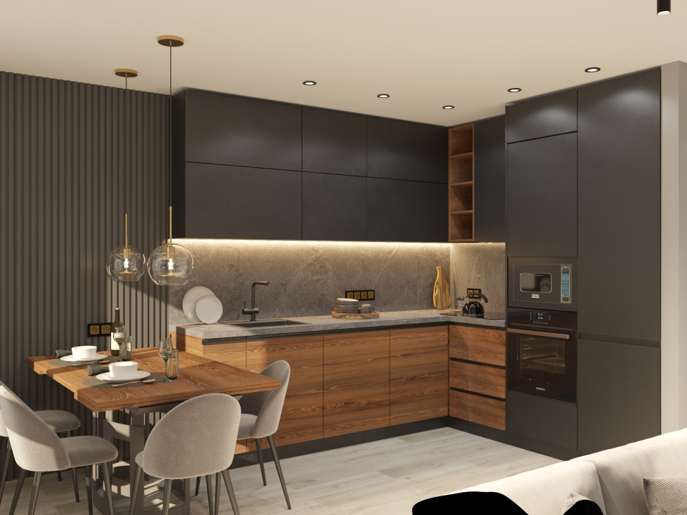 Кухня-гостиная для молодой семьи