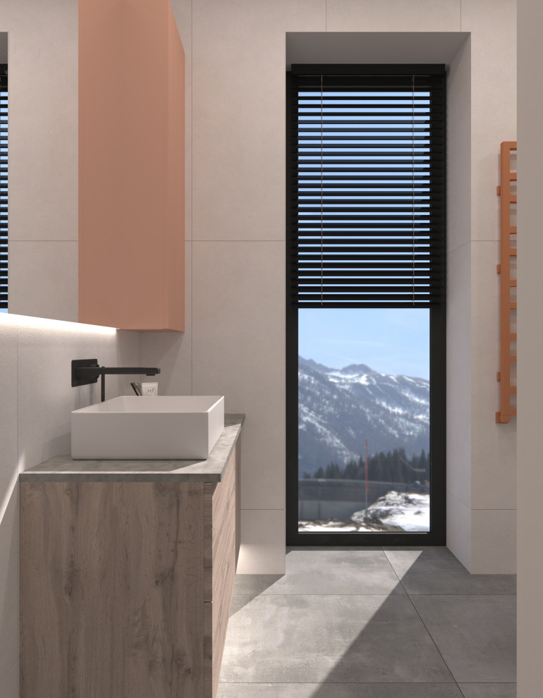 Загородный дом с ярким интерьером