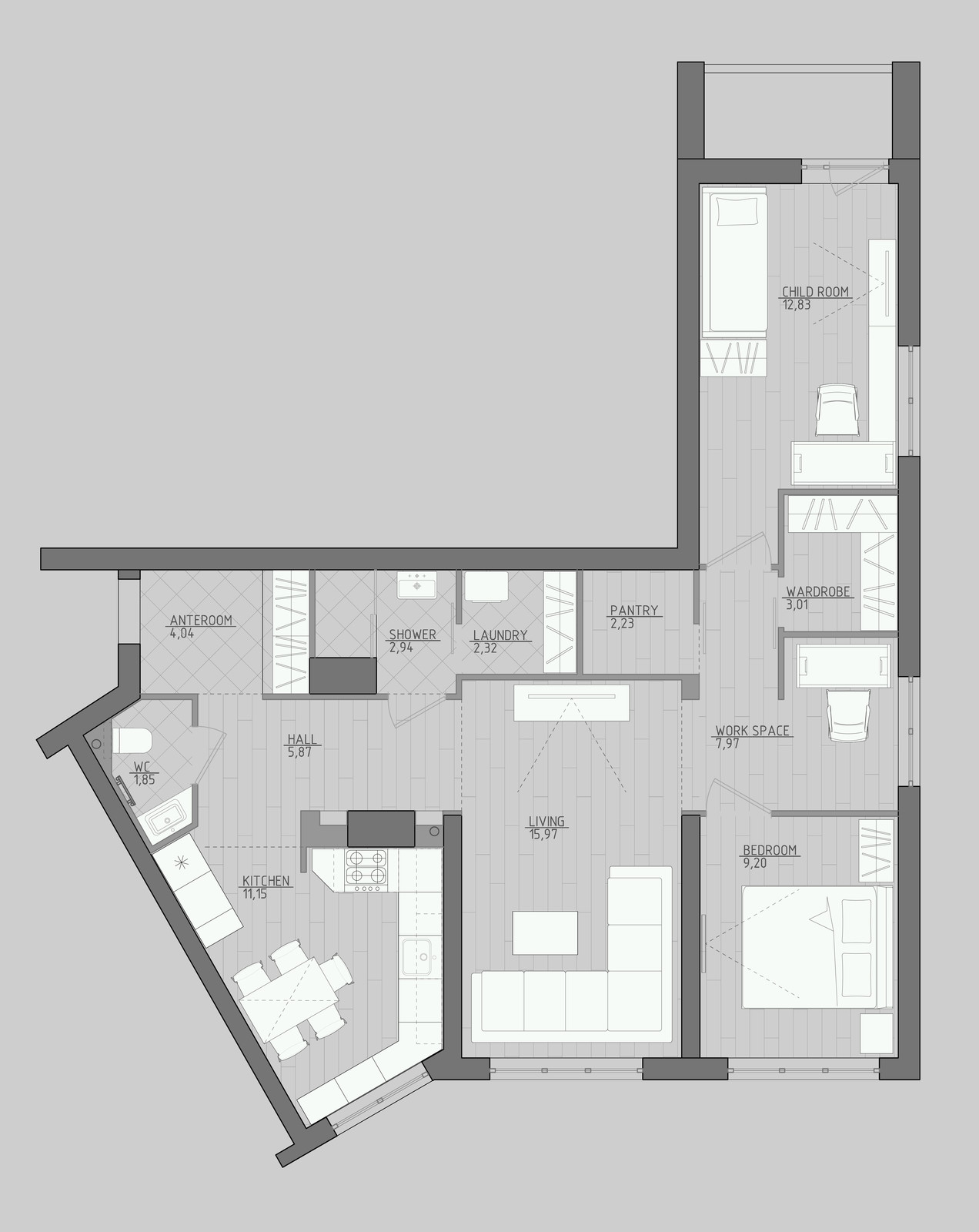 Квартира ЖК "ДУБЛЬ"