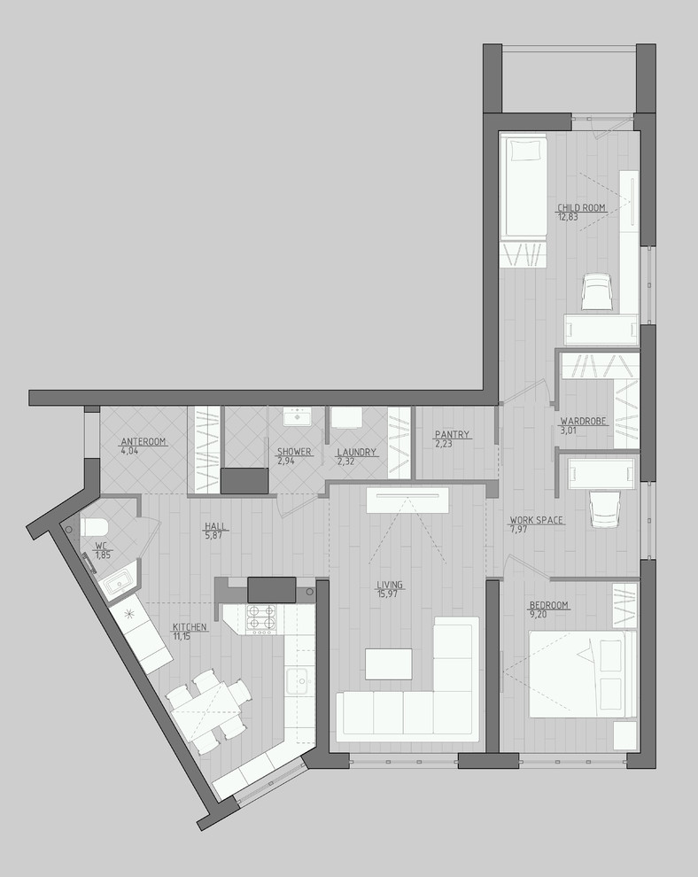 Квартира ЖК "ДУБЛЬ"