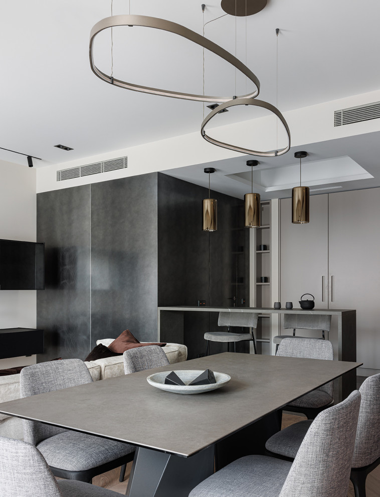 Монохромная квартира 90 м2 в центре Москвы