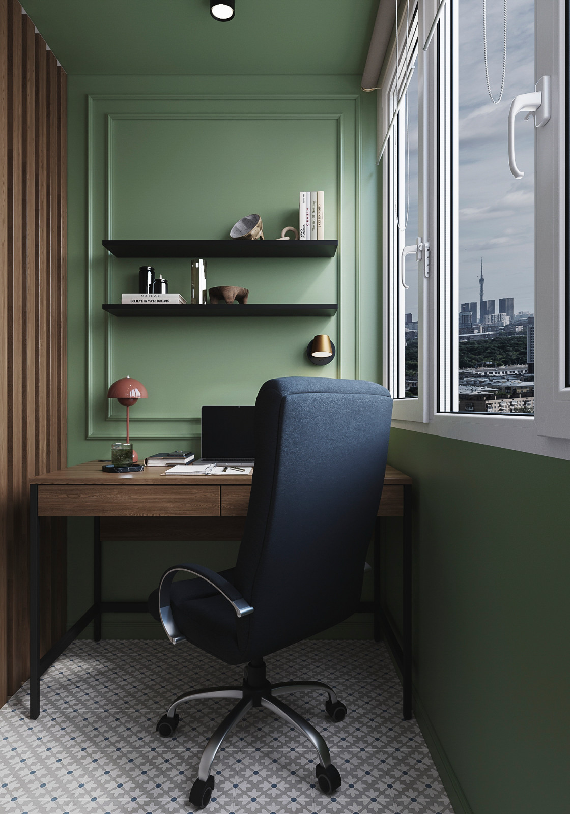 Яркие акценты в современной классике 73м2