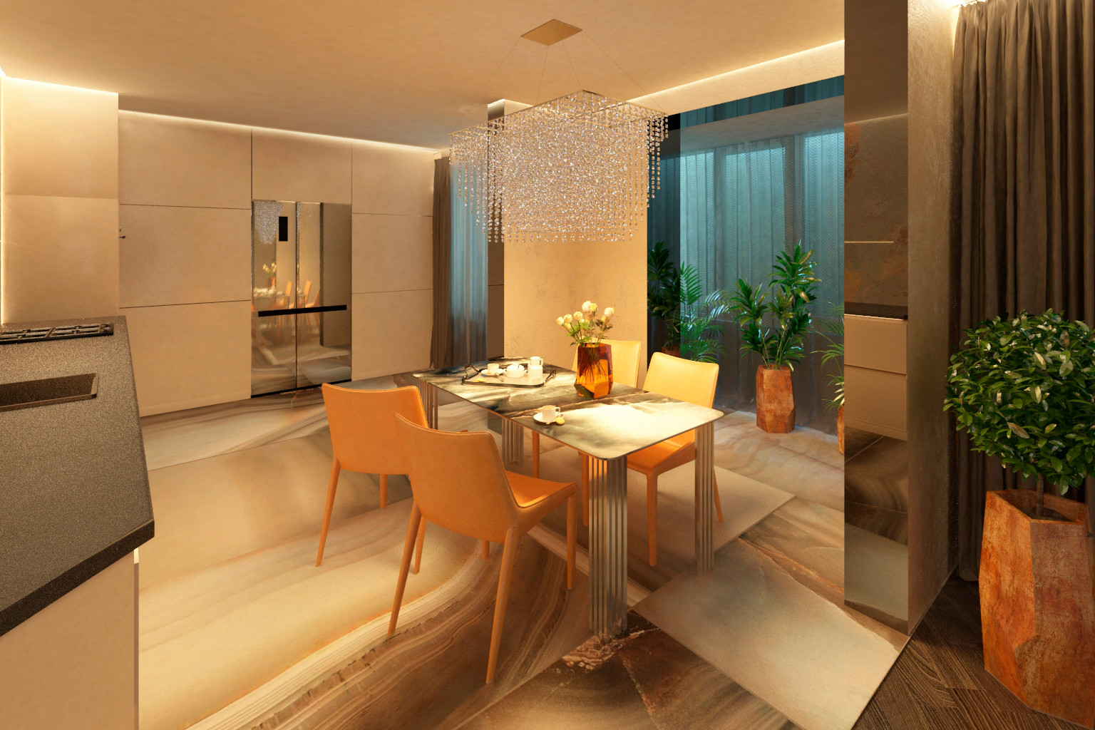 Дизайн-проект квартиры 192 кв.м.