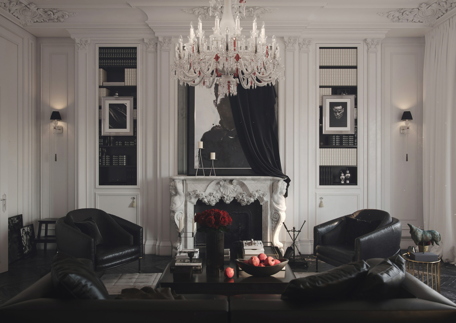 Обложка проекта: Дизайн-проект особняка "Godham"