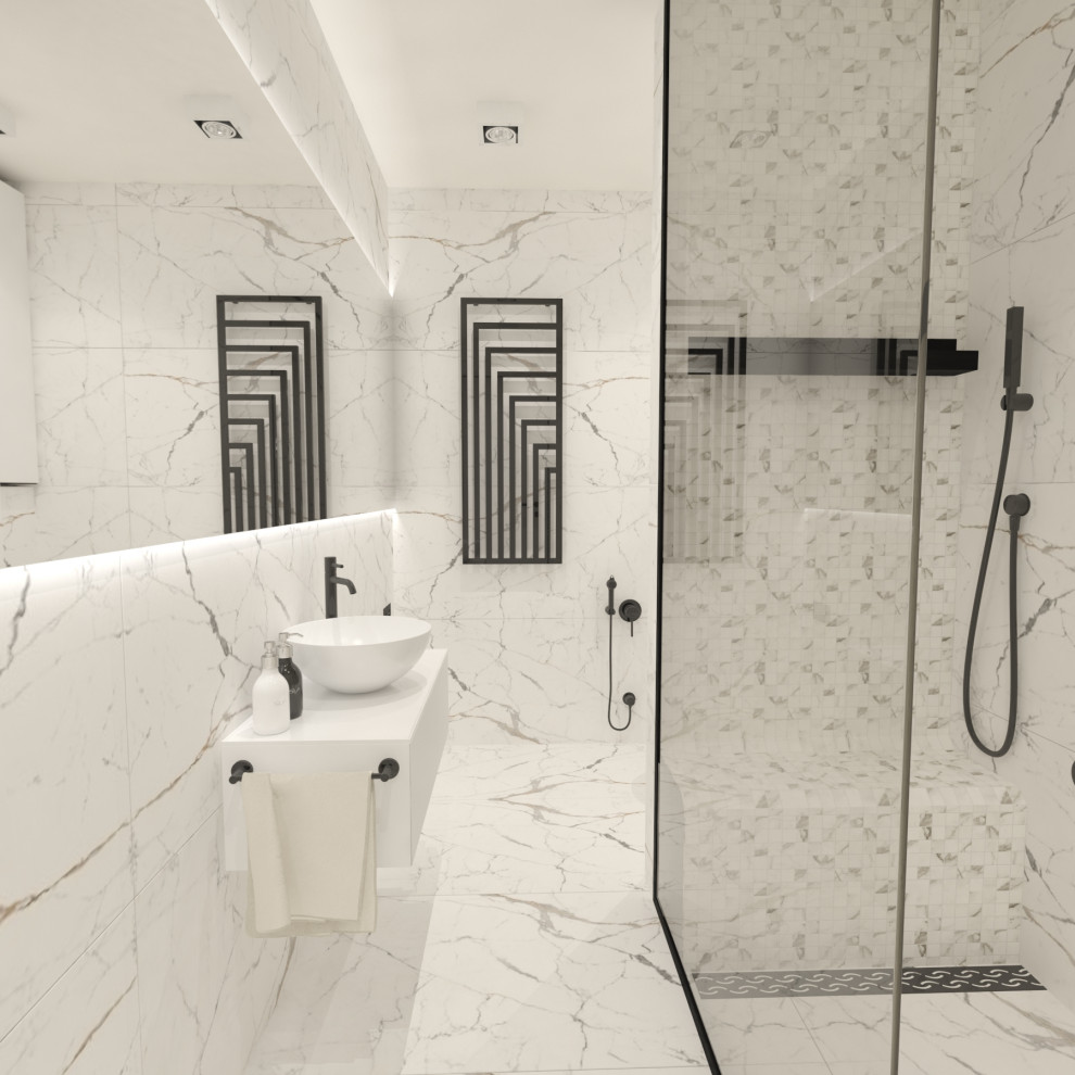 Обложка проекта: Душевая в квартире 140 кв.м.