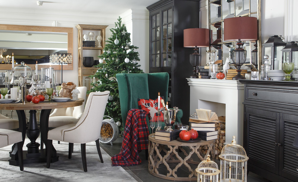 Новогодний интерьер гостиной