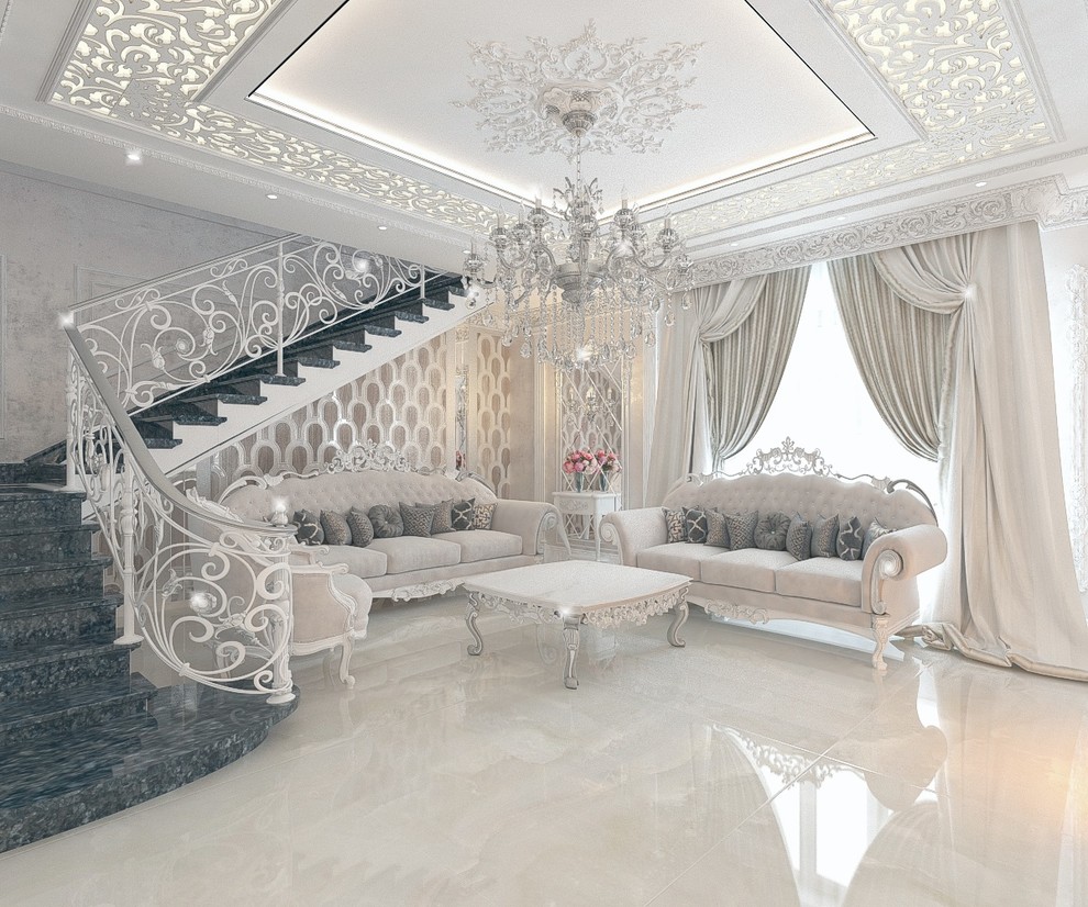 Гостиная в частном домовладении 5