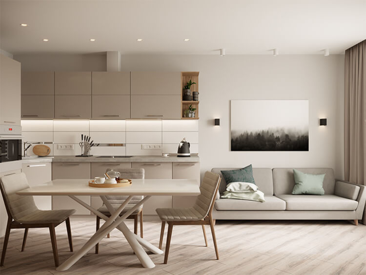 Светлая двушка.