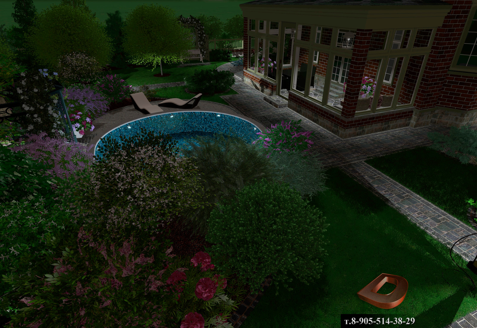 Проект ландшафтного дизайна участка 15,5 соток, Прибалтика , 2019г.