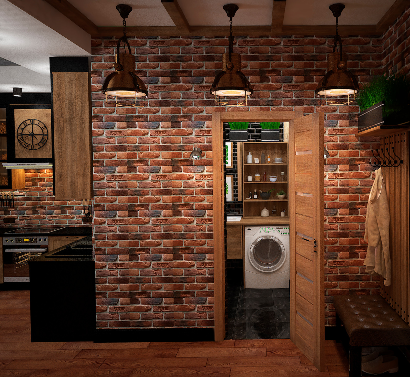 Малогабаритная квартира в стиле лофт