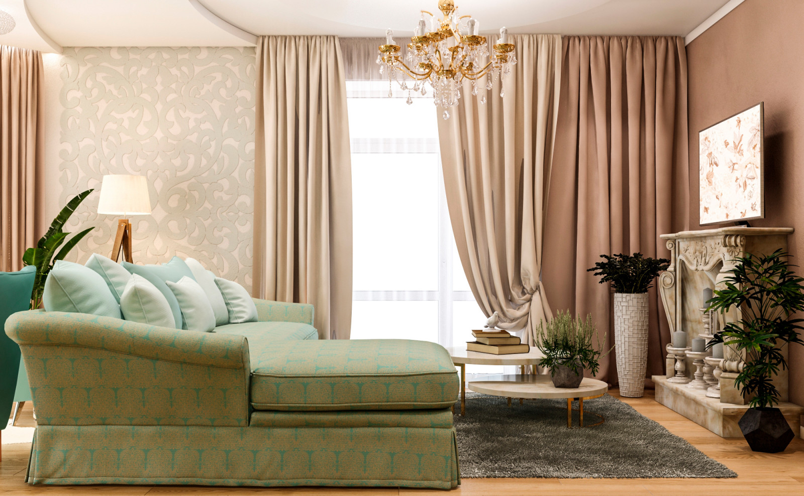 Интерьер частного дома в пос. Султан