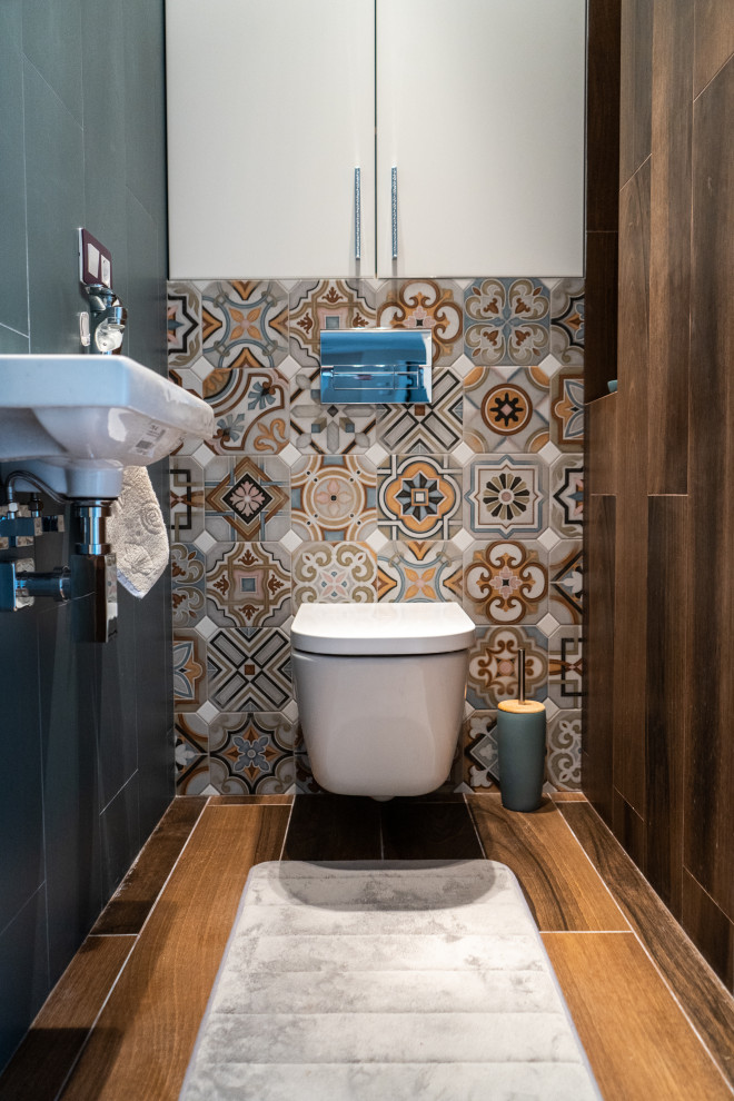 Дизайн интерьера ванной и санузла для квартиры в ЖК Русский авангард