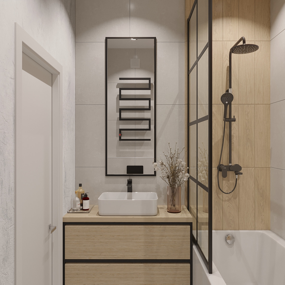 45 кв.м, просторно и экономно