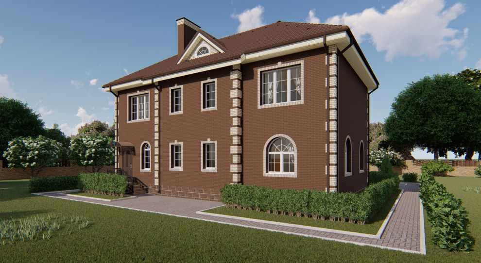 Коттедж с двумя эркерами