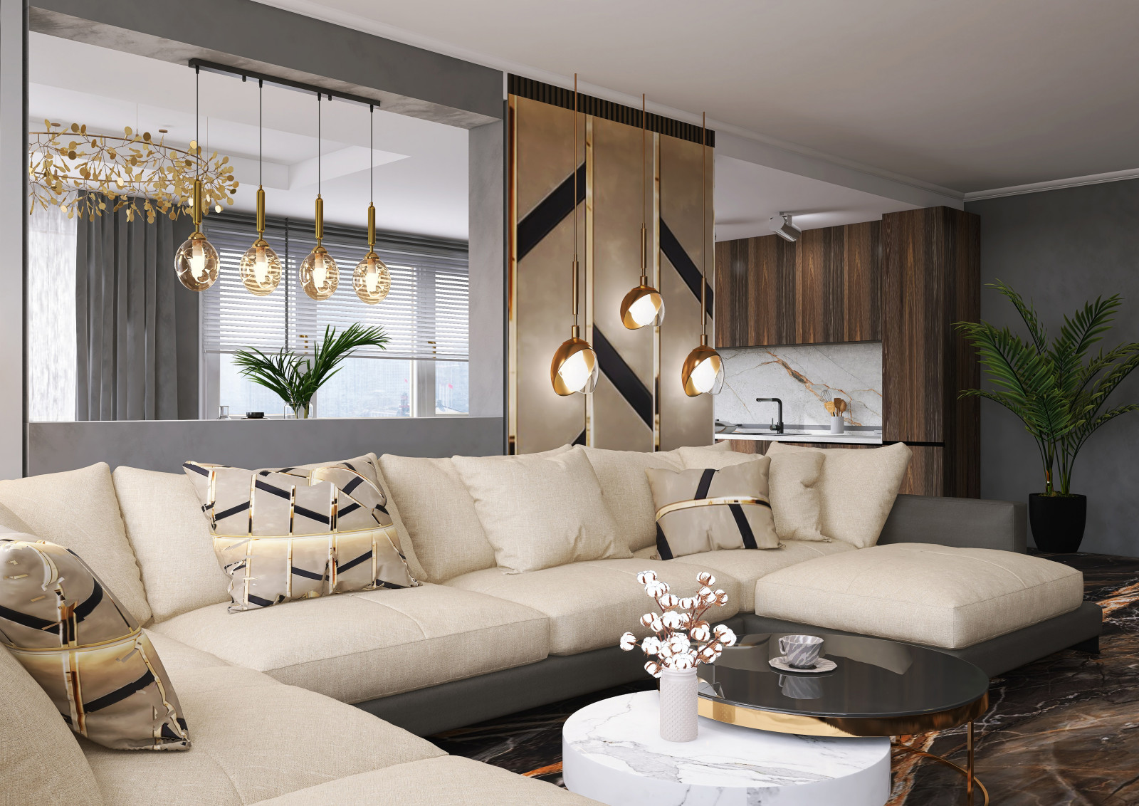 Обложка проекта: Гостиная 2-х комн.квартира